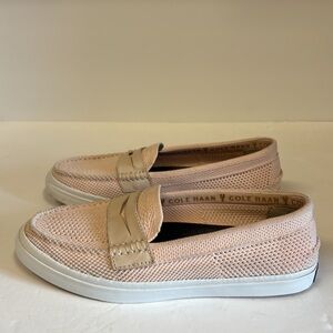 Cole Haan Pinch Penny Pale Pink 
Fabric Upper Women’s Loafer